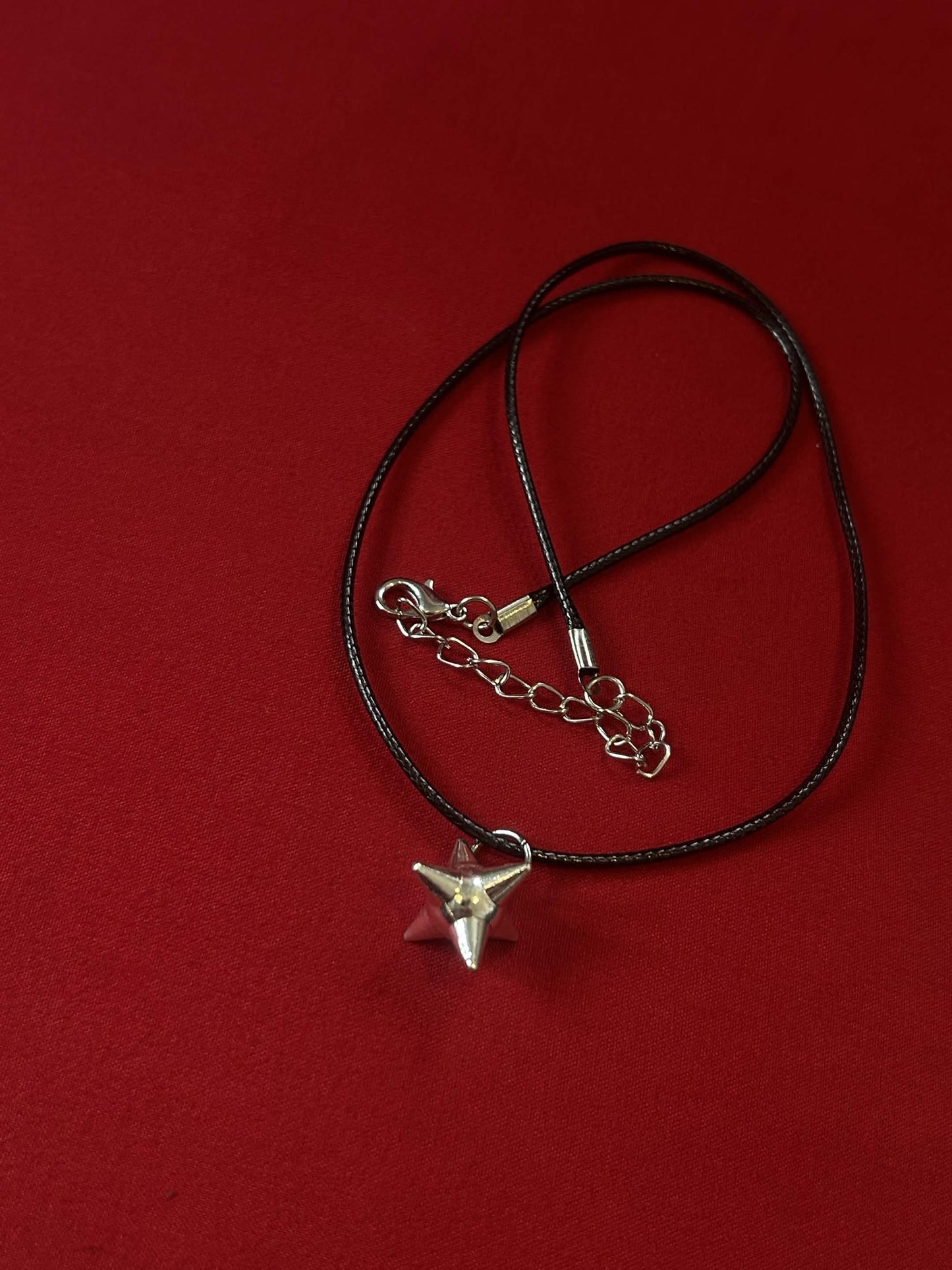 Black Cord Mace-Ball Necklace